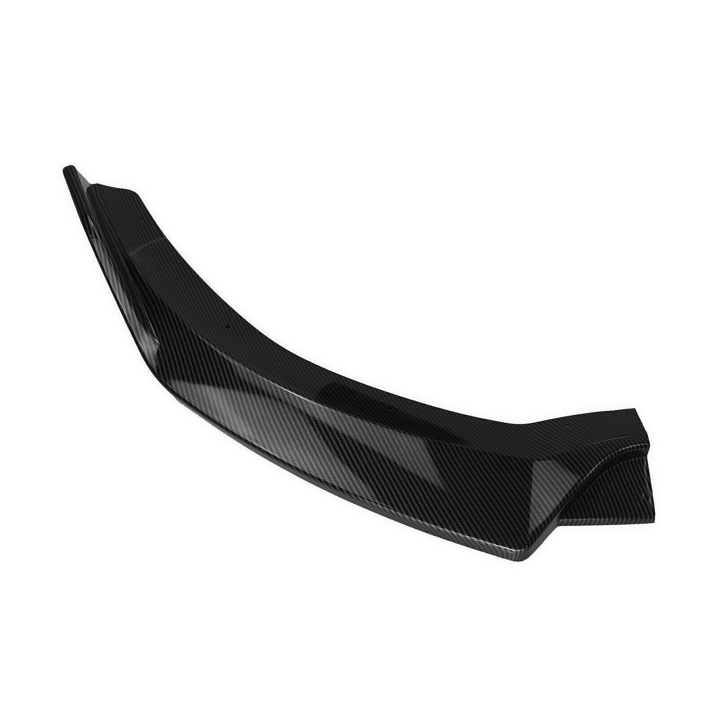 Car Front Bumper Spoiler Lip Kit For M-Benz W218 CLS 2015-2018 Carbon Fiber Look