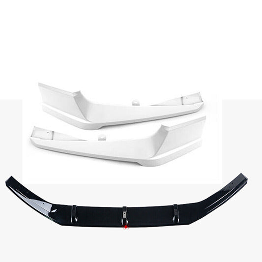 White Front +Rear Spoiler Surround Side Cover Trim For Honda Accord 2018-2020