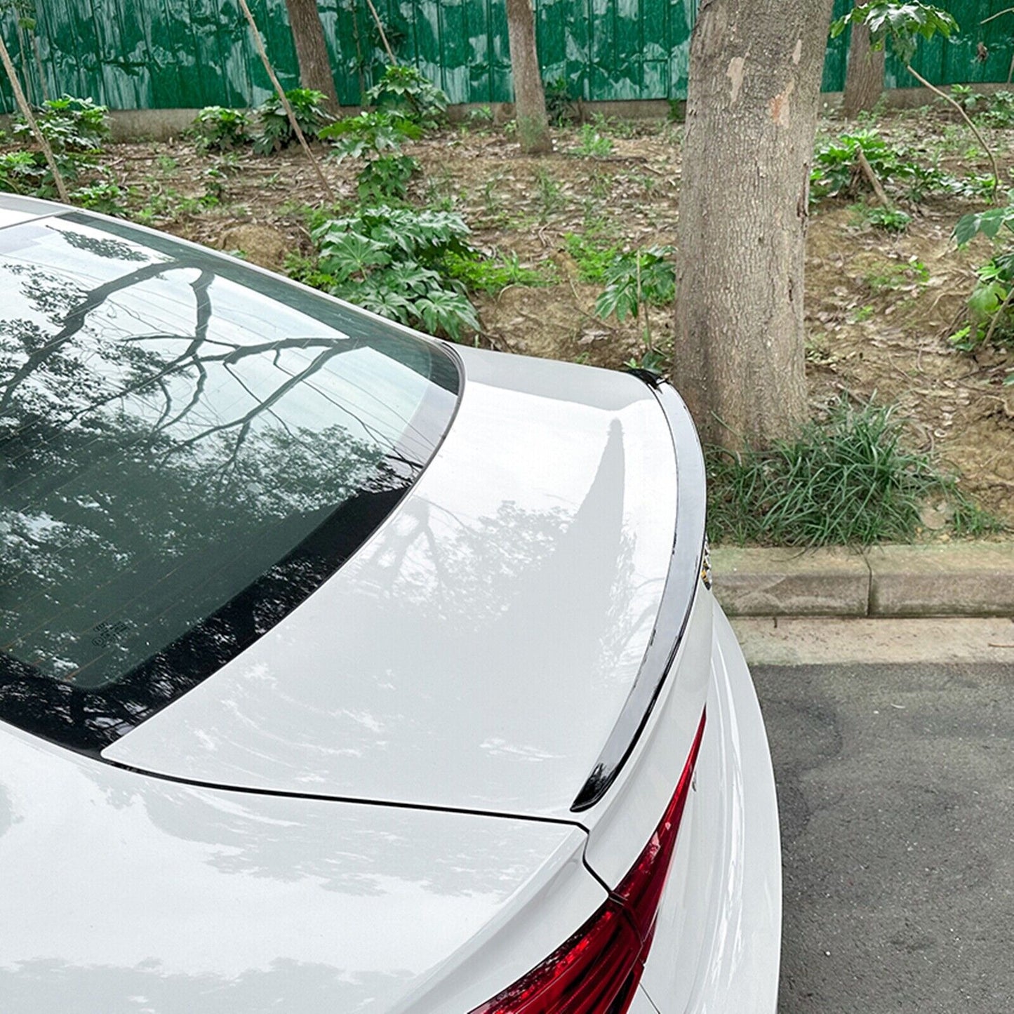 Rear Trunk Spoiler Lip Wing S Style For Audi A3 S3 8V Sedan 2014 2015-2020 Black
