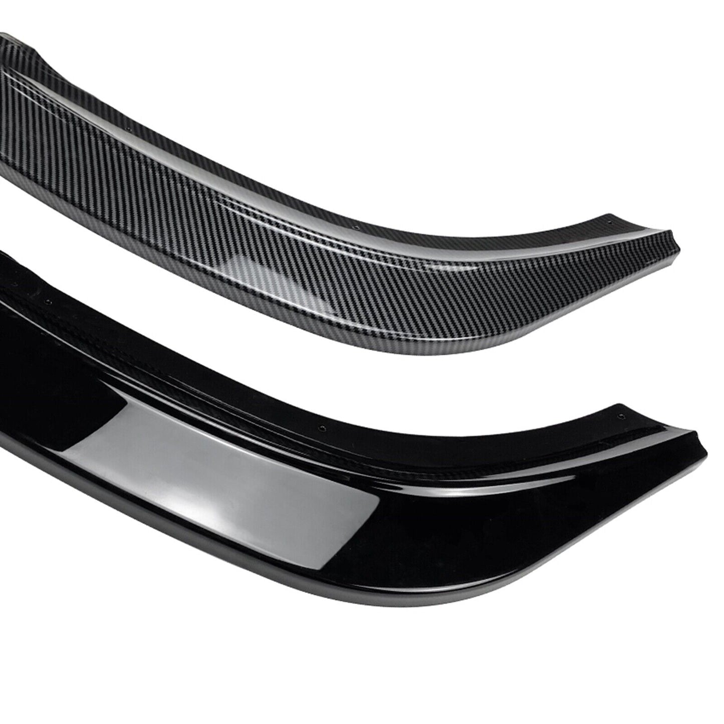 Front Bumper Spoiler Lip For Hyundai I20 MK2 Pre-facelift 2015 2016-2017 Carbon Fiber