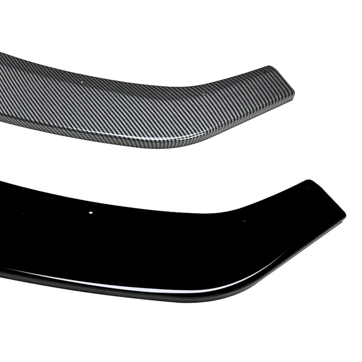 Front Bumper Splitter Lip Kit For Golf MK7.5 GTI R Rline 2017-2019 Carbon Look