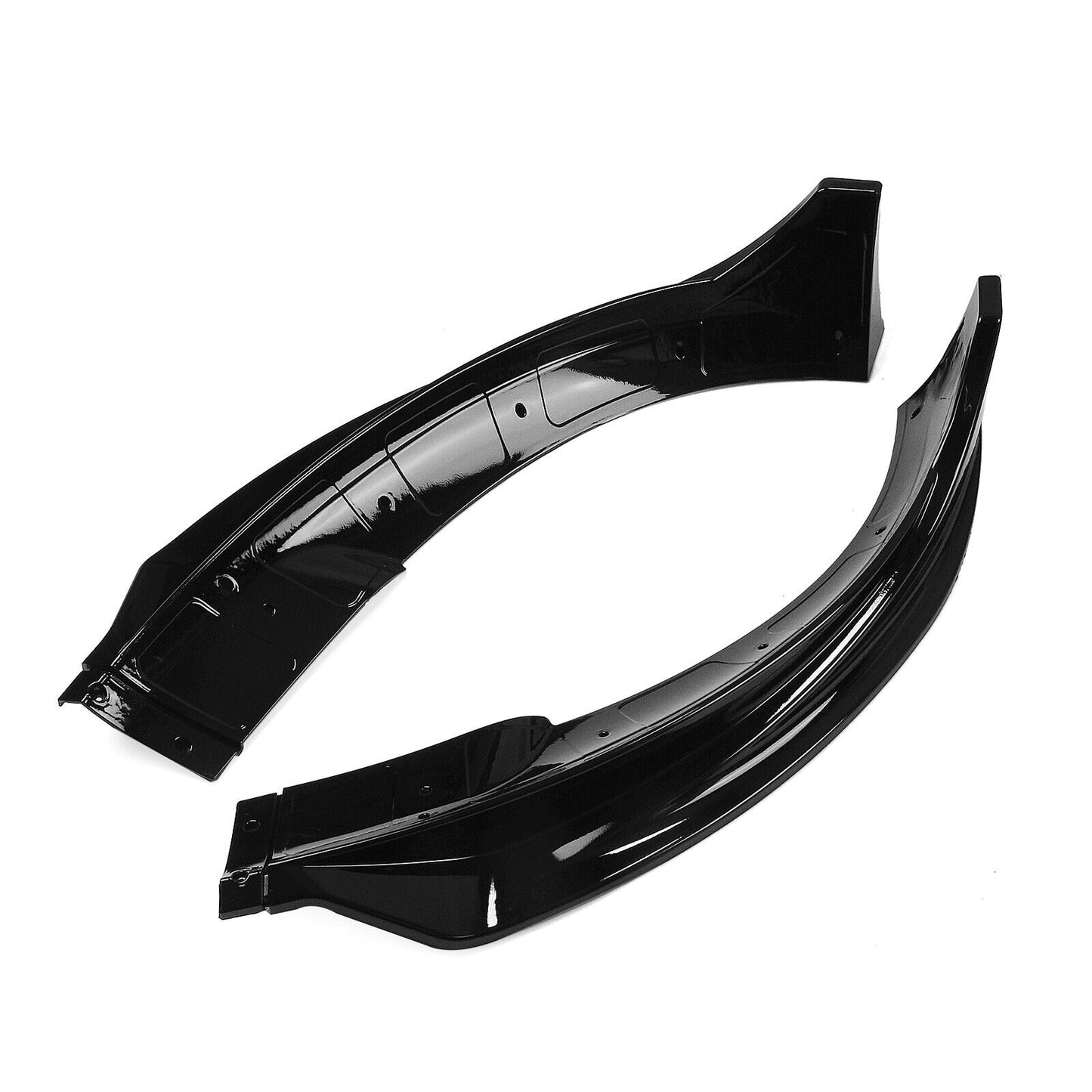 Glossy Black Front Bumper Spoiler Lip Splitter Kit For Tesla Model Y 2020-2023