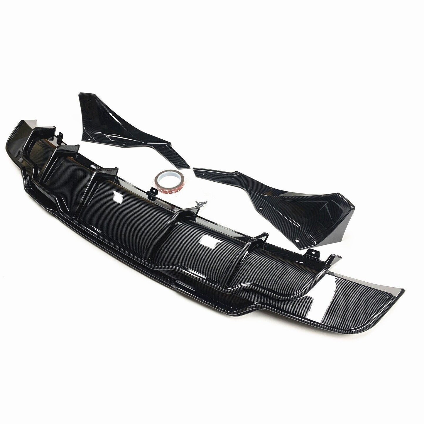 Carbon Fiber Rear Lip Bumper Diffuser Body Kit For Tesla Model 3 Sedan 2017-2023