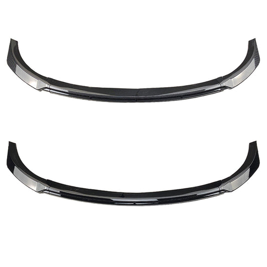 1Set Glossy Black Car Front Bumper Spoiler Splitter For Tesla Model Y 2020-2023
