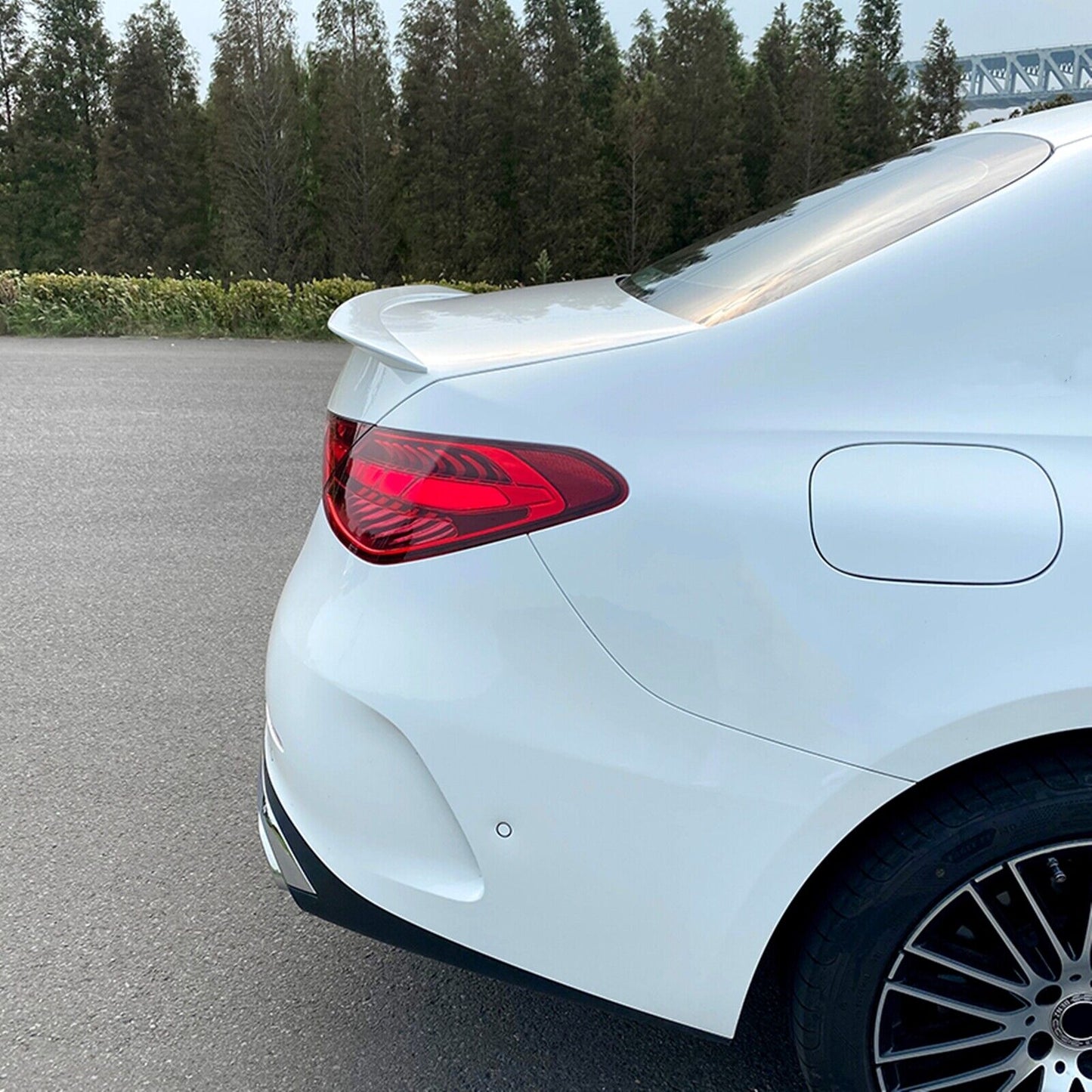 Car Rear Trunk Spoiler Wing Kit For Benz C-Class W206 C200 C260 C300 2021-2022