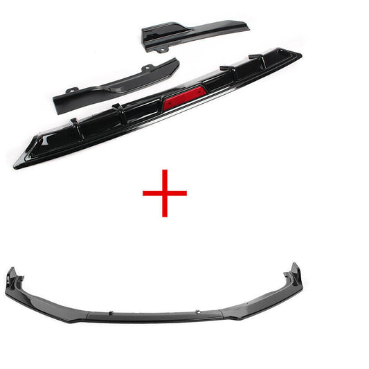 1Set Front Bumper Spoiler + Rear Diffuser Side Cover For Honda Accord 10th 2018