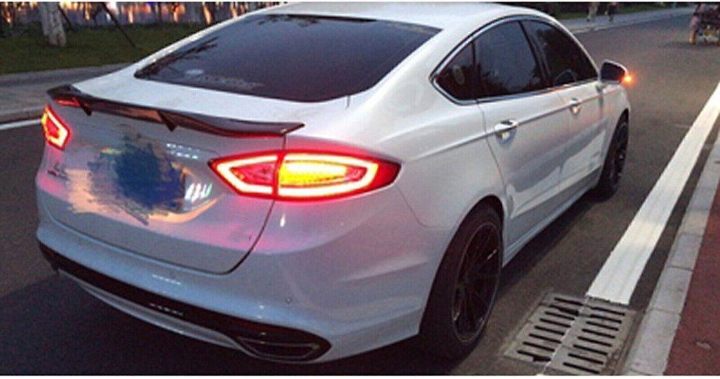 Carbon Fiber Rear Trunk Spoiler Lip Wing For Ford Fusion Mondeo 2013-2020 PSM