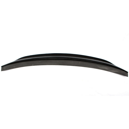1x Carbon Fiber Black Car Rear Trunk Spoiler Wing Lip For AUDI S5 RS5 2009-2016