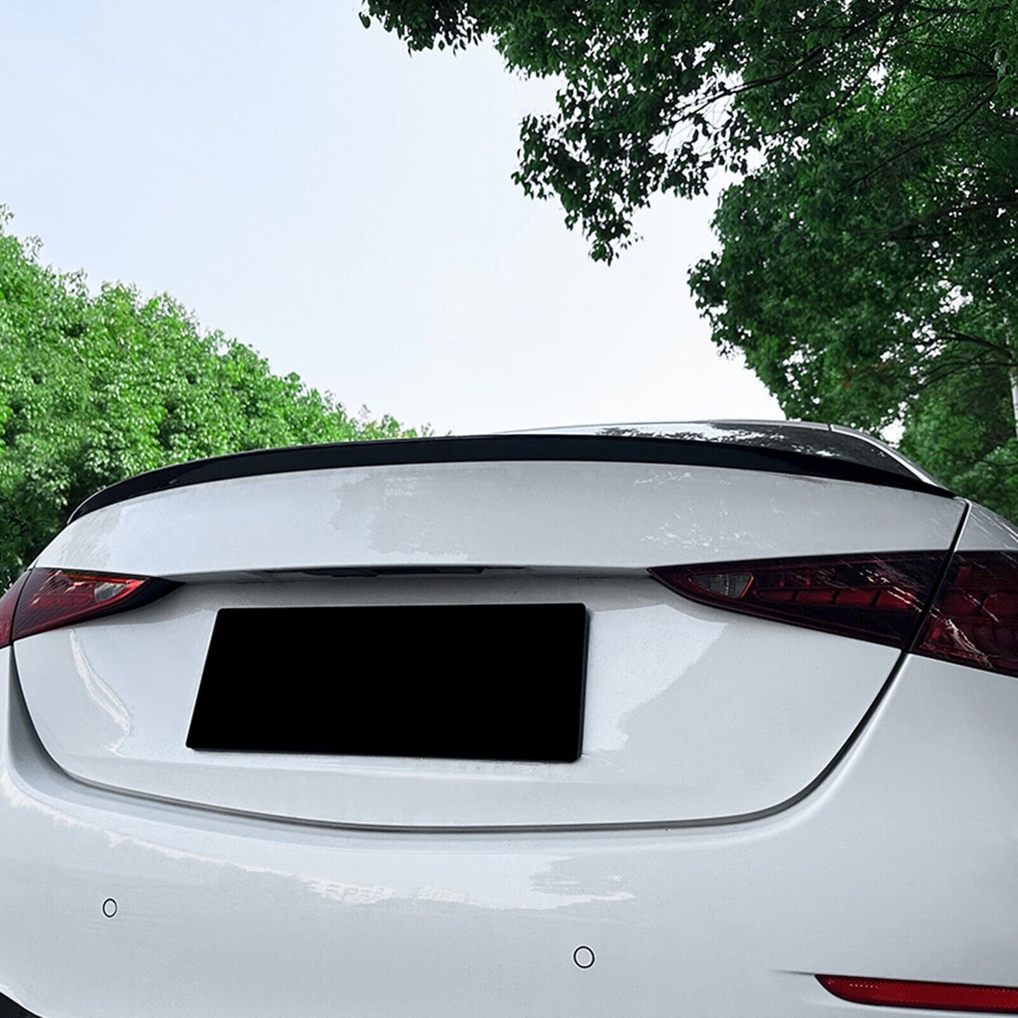 Car Rear Trunk Spoiler Wing For Benz C Class W206 C300 AMG Sedan 2021-2023 Black