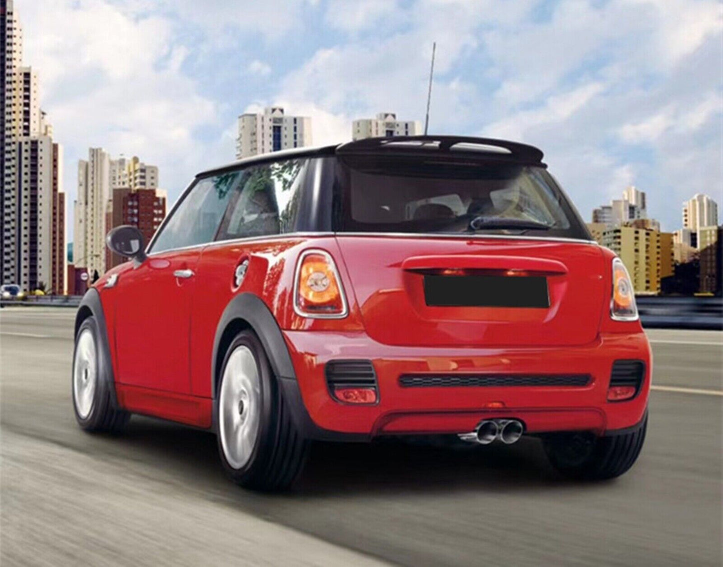 Rear Trunk Spoiler Roof Lid Wing For Mini Cooper R56 R57 R58 2007-2013 JCW Black