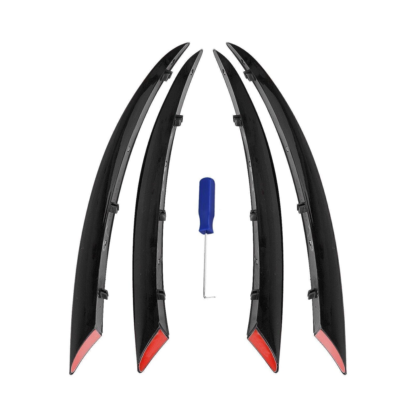 4x Front Fog Light Cover Trim For Benz C Class C180 C200 C250 2015-2018 Black