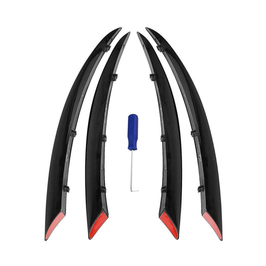 4x Front Fog Light Cover Trim For Benz C Class C180 C200 C250 2015-2018 Black