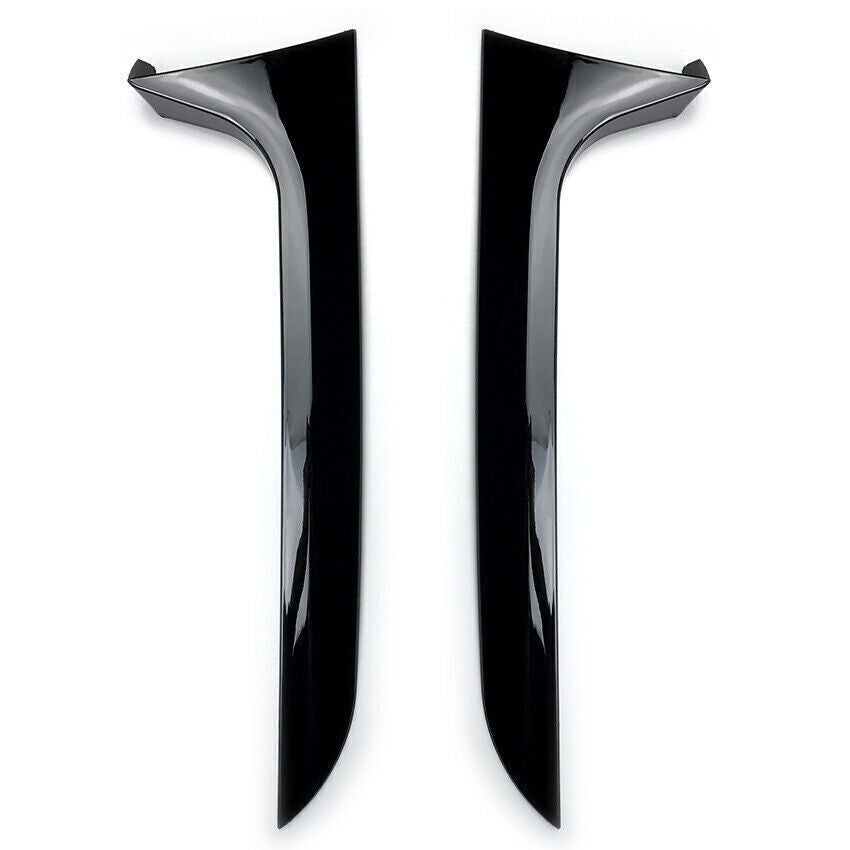 Black Window Side Spoiler For Audi A6 C7 Allroad TDI Quattro Avant 2012-2018