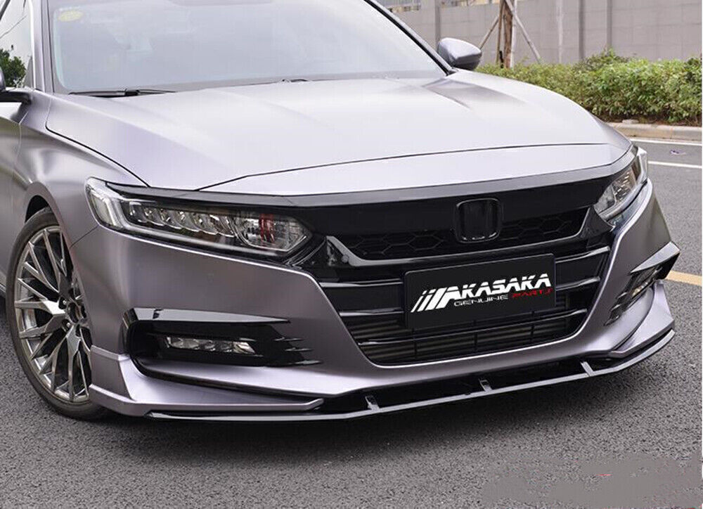 Car Front Bumper Spoiler Fog Light Trim Side Cover Silver For Honda Accord 2018+