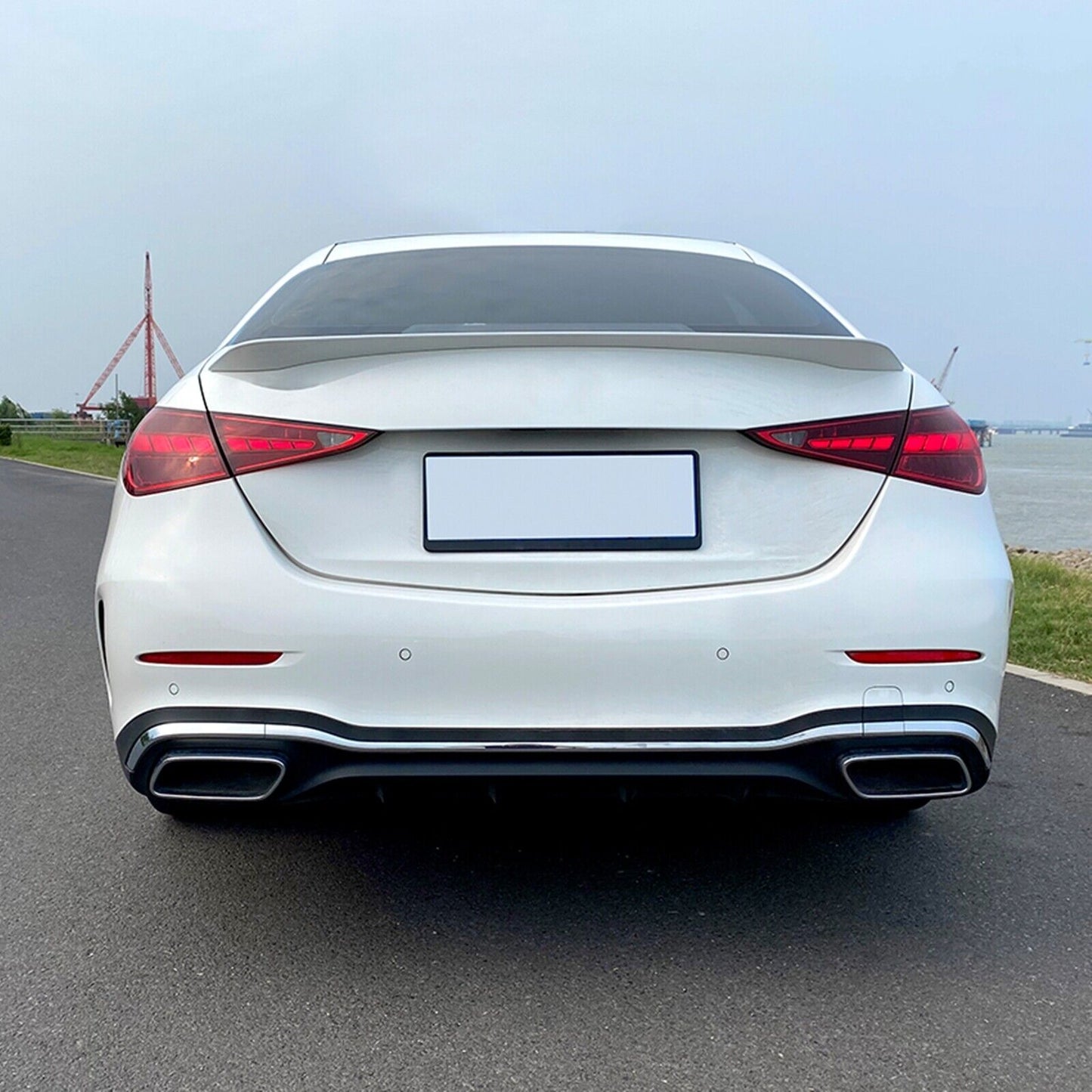 Car Rear Trunk Spoiler Wing Kit For Benz C-Class W206 C200 C260 C300 2021-2022