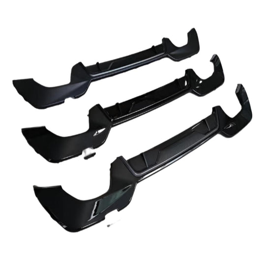 Rear Bumper Diffuser Spoiler Matte Square Fit For BMW G20 G28 M Sport 2019-2022