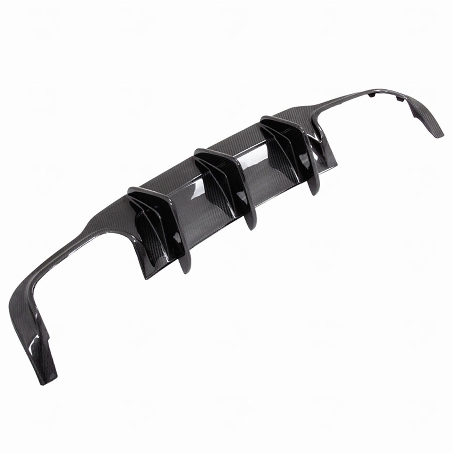 Black Rear Bumper Diffuser For Benz C63 W204 AMG 2012 2013-2014 Carbon Fiber