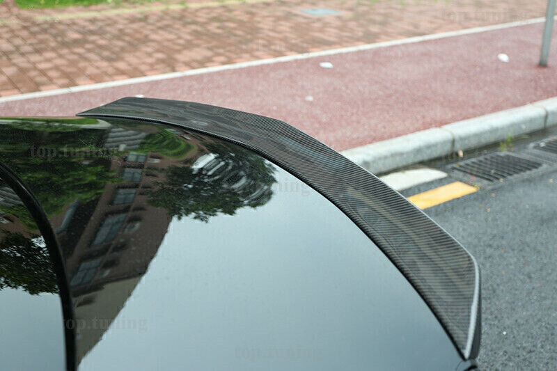 Carbon Fiber Rear Trunk Spoiler Lip For Benz W213 E200 4D 2016 2017-2018 V Style