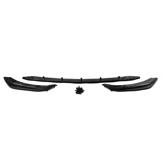 Front Bumper Spoiler Lip For Benz C W206 S206 C200 C260 C43 AMG 2022-2024 Black