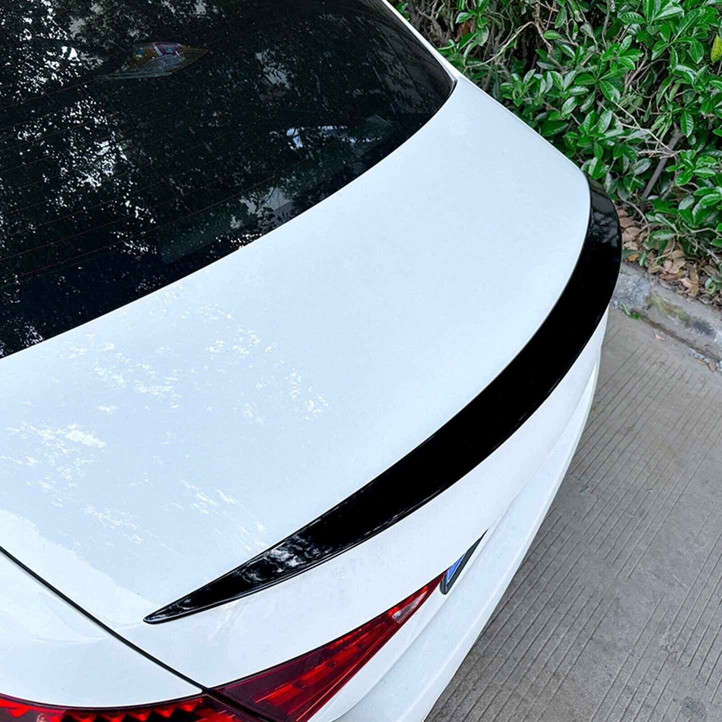 Car Rear Trunk Spoiler Wing For Benz C Class W206 C300 AMG Sedan 2021-2023 Black