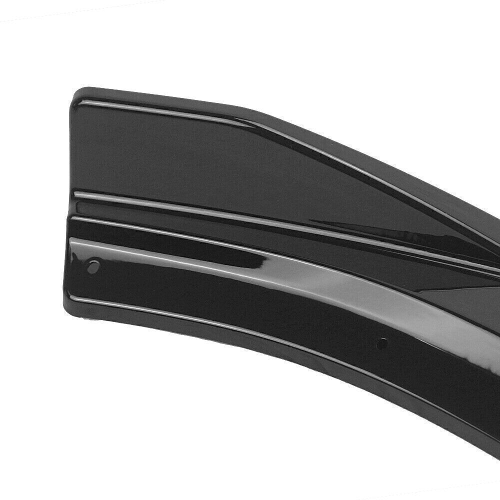 Front Bumper Lip Spoiler For MAZDA 3 Axela Sedan 2014 2015 2016-2018 Gloss Black