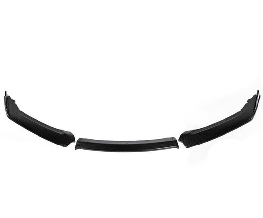 1Set Carbon Look Front Bumper Spoiler Lip For Honda Civic 10th 4Door 2016-2018