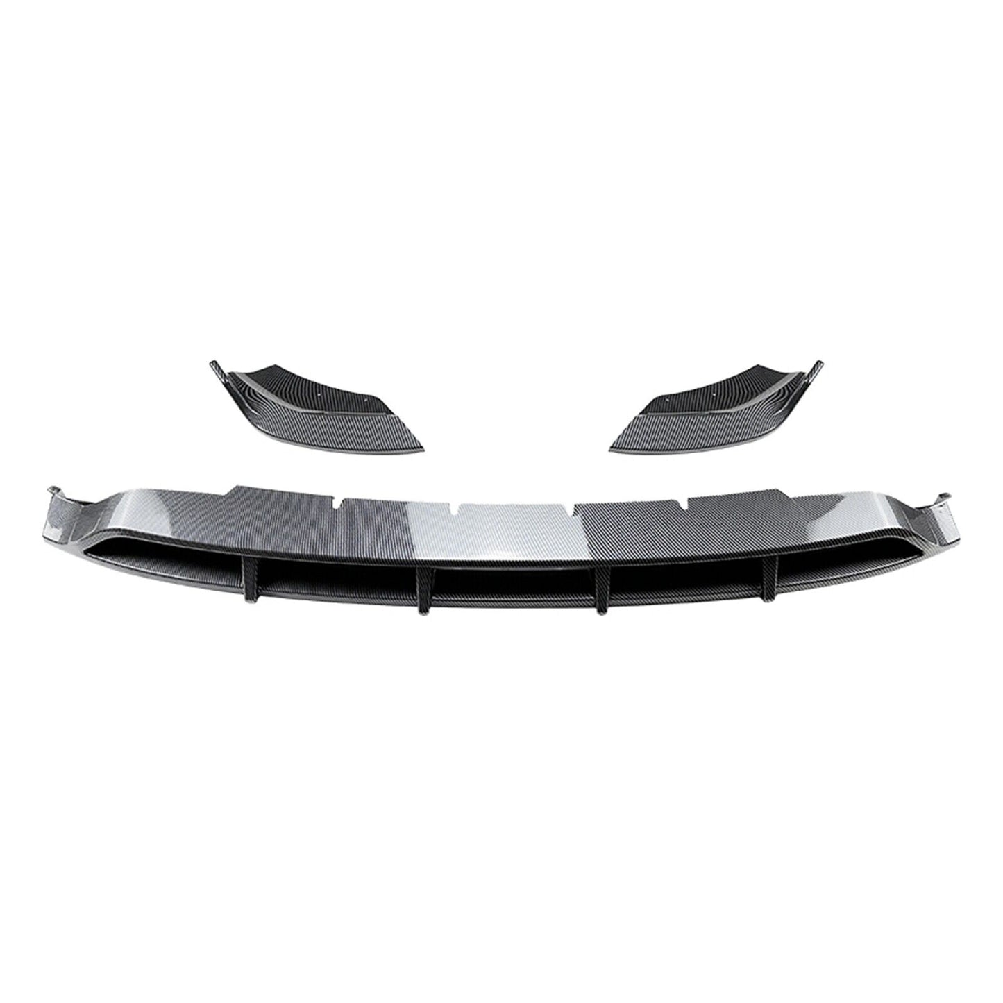 Front Bumper Spoiler Lip For Benz GLC Class X254 2023-UP GLC260 AMG Carbon Look