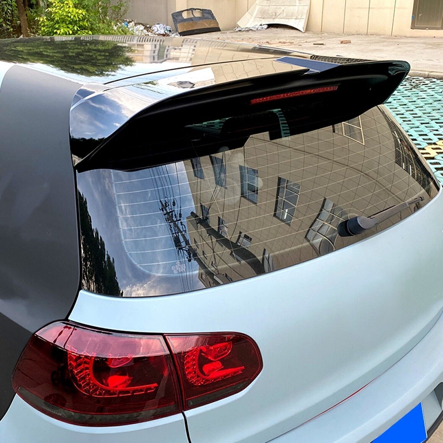 Gloss Black Rear Trunk Spoiler Wing For VW Golf 6 MK6 GTI R GTD 2008 2009-2013