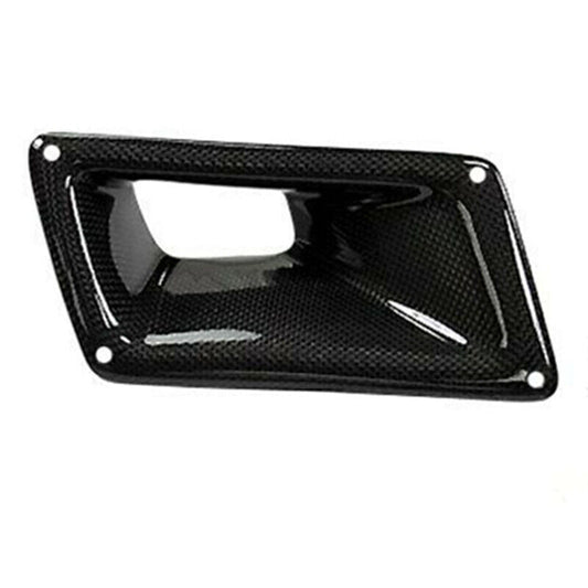 2x Black Carbon Fiber Air Vent Intake Duct For Nissan 350Z Z33 2003 2004-2009