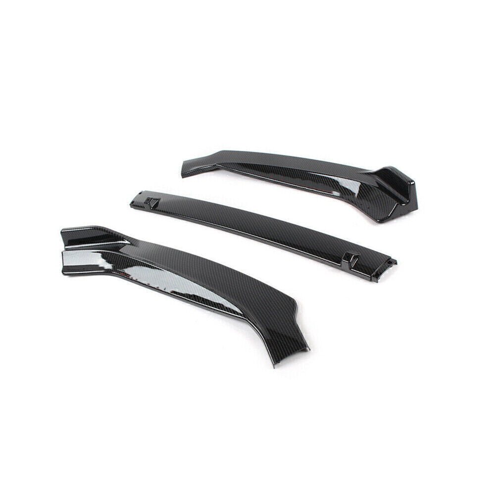 Carbon Fiber Look Car Front Bumper Spoiler Splitter Lip For VW Golf 7.5 2014-17