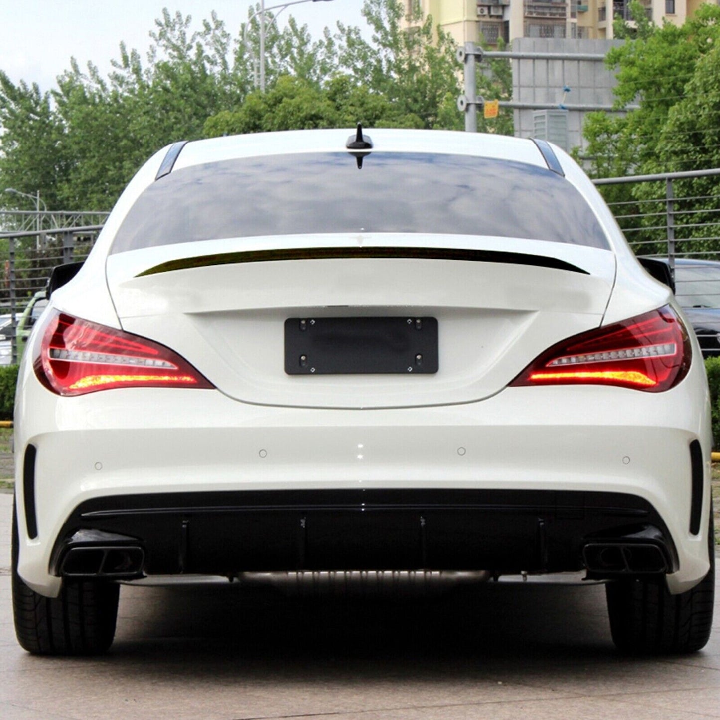 Rear Trunk Spoiler Lip Wing For Benz CLA Class C117 CLA200 CLA45 AMG 13-19 Gloss