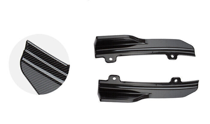 6Pcs Carbon Fiber Front Spoiler Rear Diffuser Side Cover For Honda Accord 2018