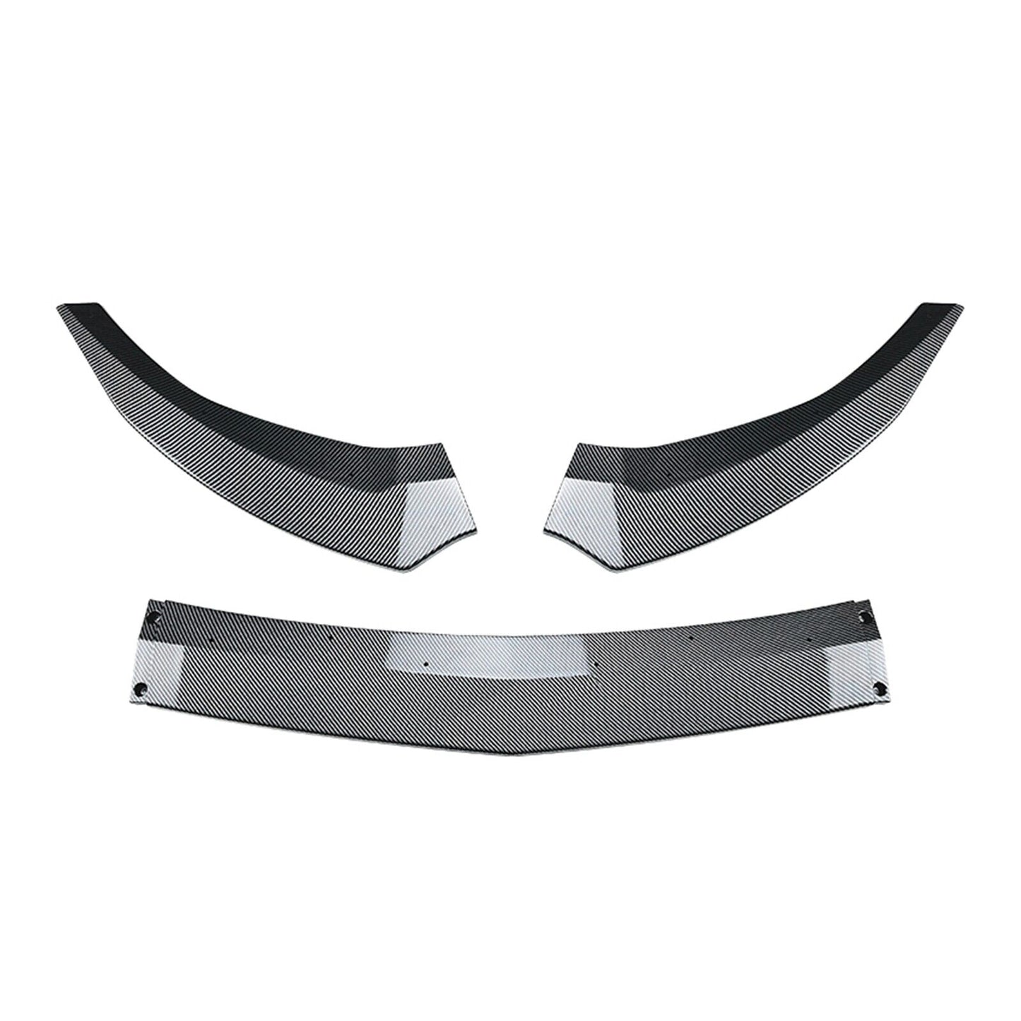 Front Bumper Spoiler Lip Kit For Benz A Class W176 2016-2018 Carbon Fiber Look