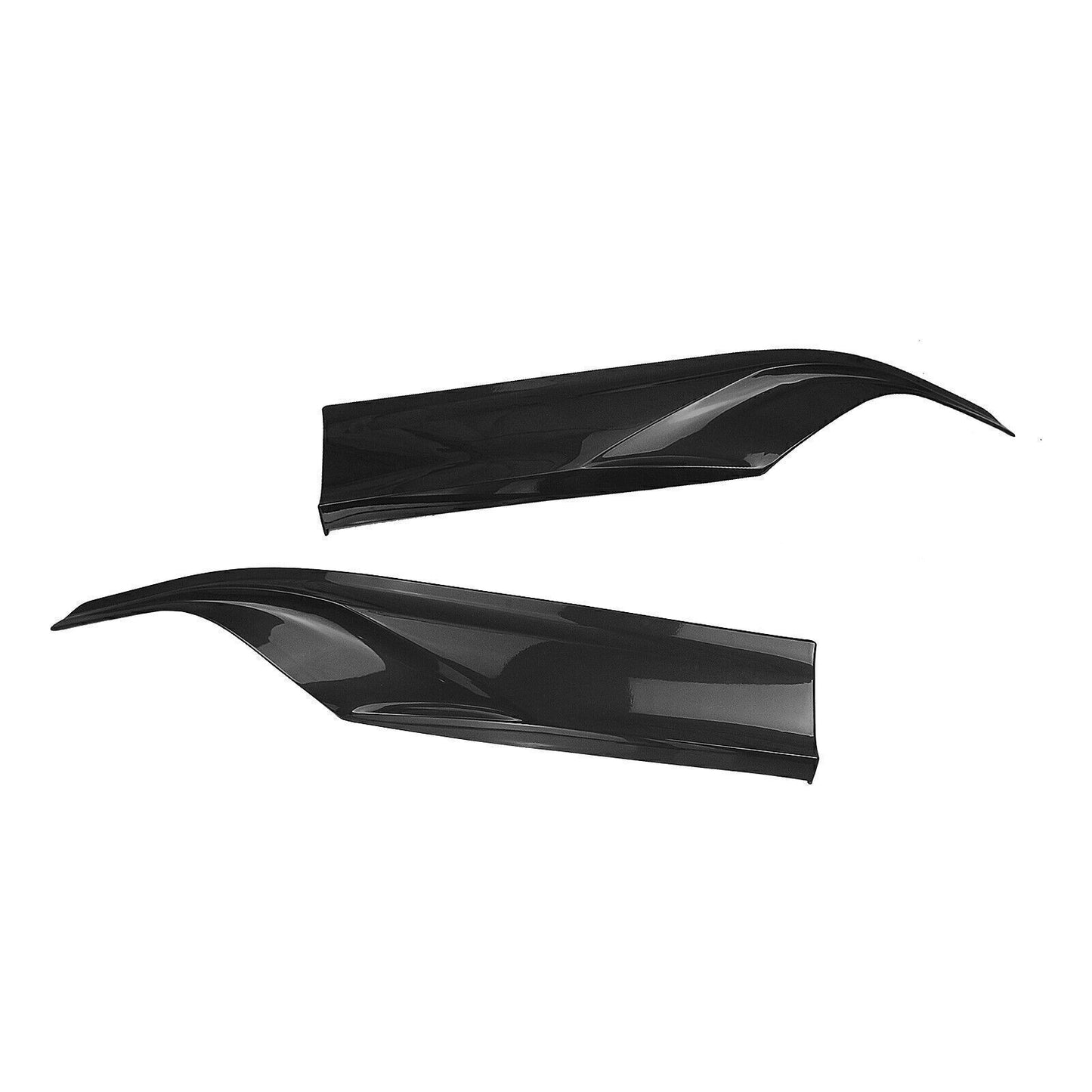 Black Rear Bumper Diffuser W/Light +Side Splitter Set For Honda Accord 2018-2022