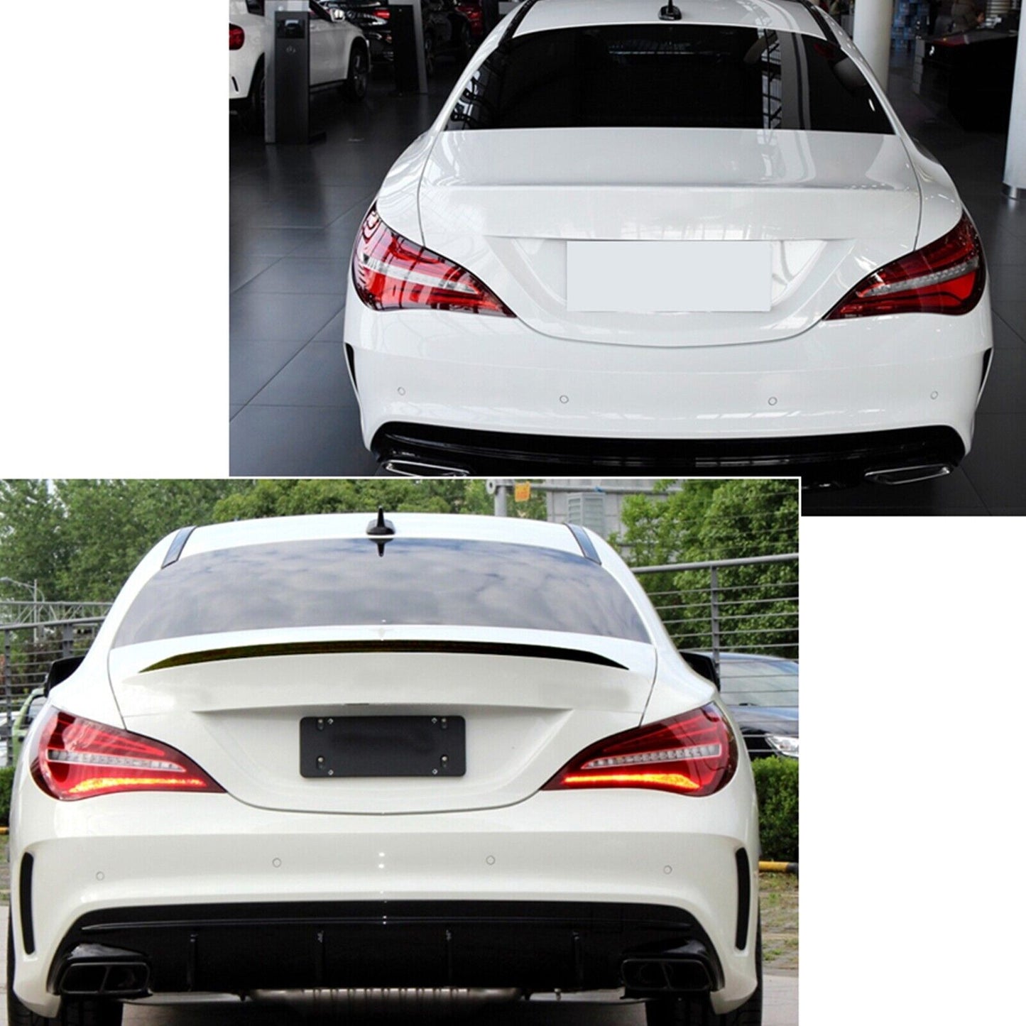Rear Trunk Spoiler Lip Wing For Benz CLA Class C117 CLA200 CLA45 AMG 13-19 Gloss