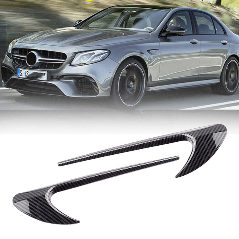 2x Side Air Vent Decorative Trim For Benz W205 W204 E63 C/E/S Class Carbon Fiber