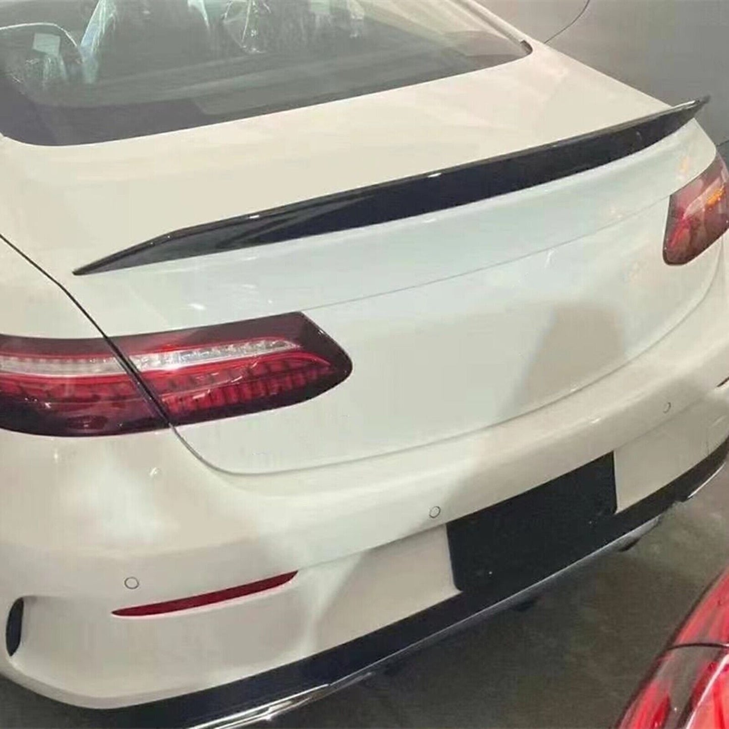 Carbon Fiber Look Rear Trunk Spoiler Wing Lip For Benz E-Class COUPE 2018-2021