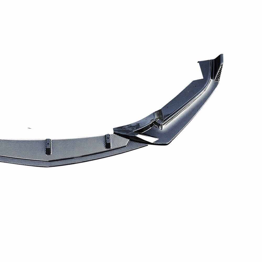 Front Bumper Spoiler Lip Body Kit For Cadillac CT4 2020-2021 Carbon Fiber Look