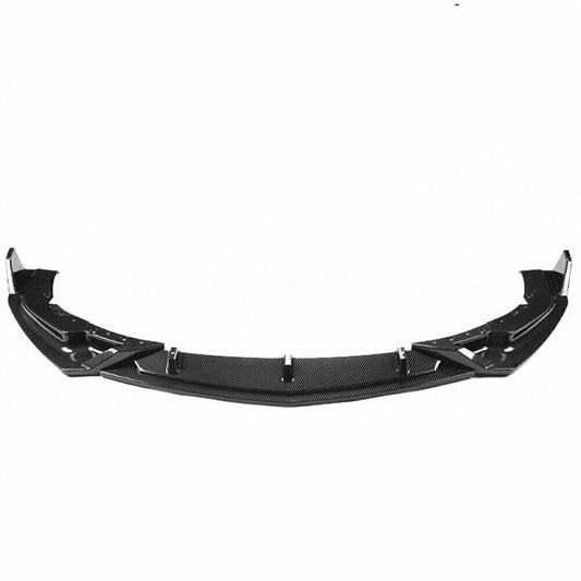 Front Bumper Spoiler Splitter Lip For Cadillac CT5 2019 2020 Carbon Fiber Look