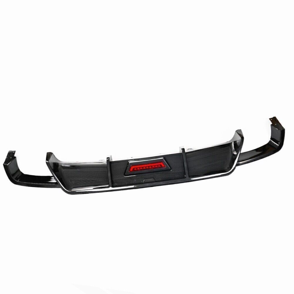 Rear Spoiler Lip W/Light For TOYOTA Camry Sport SE XSE 2018-23 Carbon Fiber Look