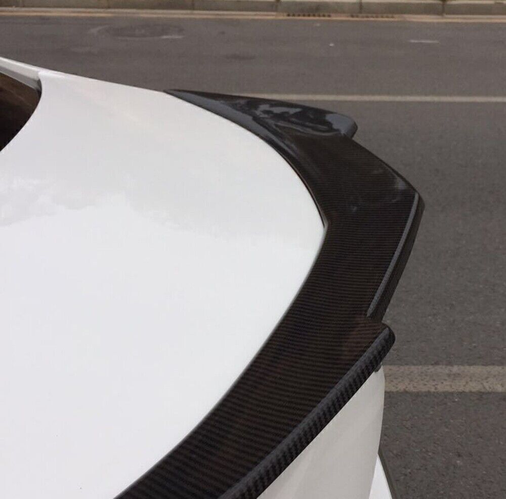 Car Rear Trunk Spoiler Wing Lip Roof Lid For Cadillac ATS 2014-2019 Carbon Fiber