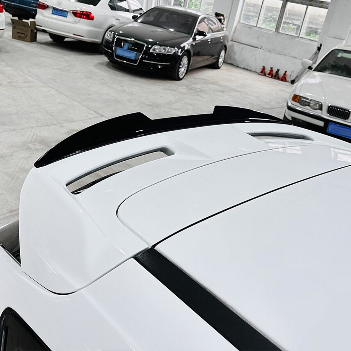 Car Rear Trunk Spoiler Lip Wing For Focus MK3 ST-Line ST 2011-17 Hatchback Black