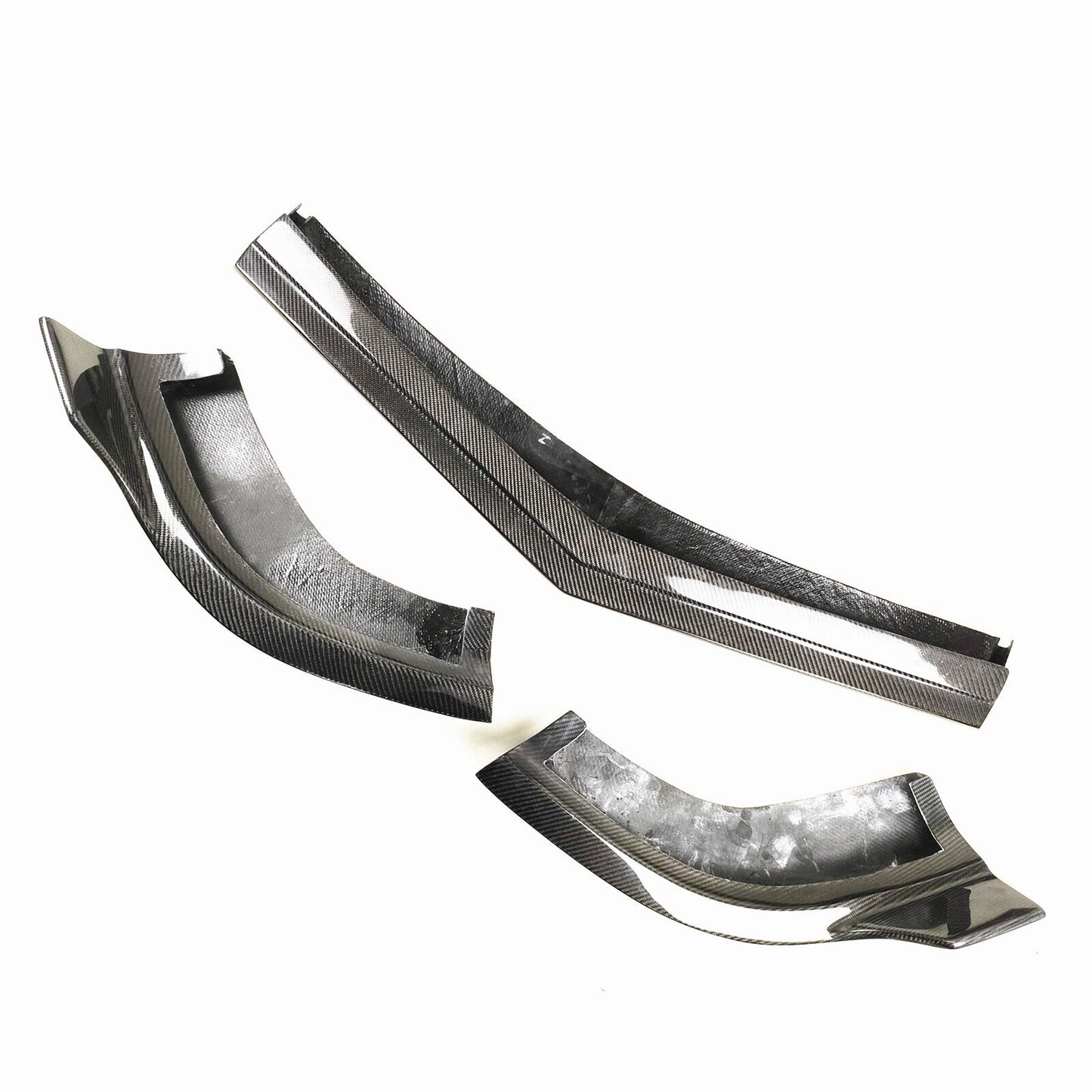 Carbon Fiber Front Bumper Spoiler Lip For Mercedes Benz W218 CLS63 R 2011-2014