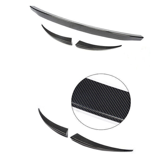 1Set Carbon Fiber Rear Trunk Spoiler Wing Lip For Porsche Macan 2014-2018 Black