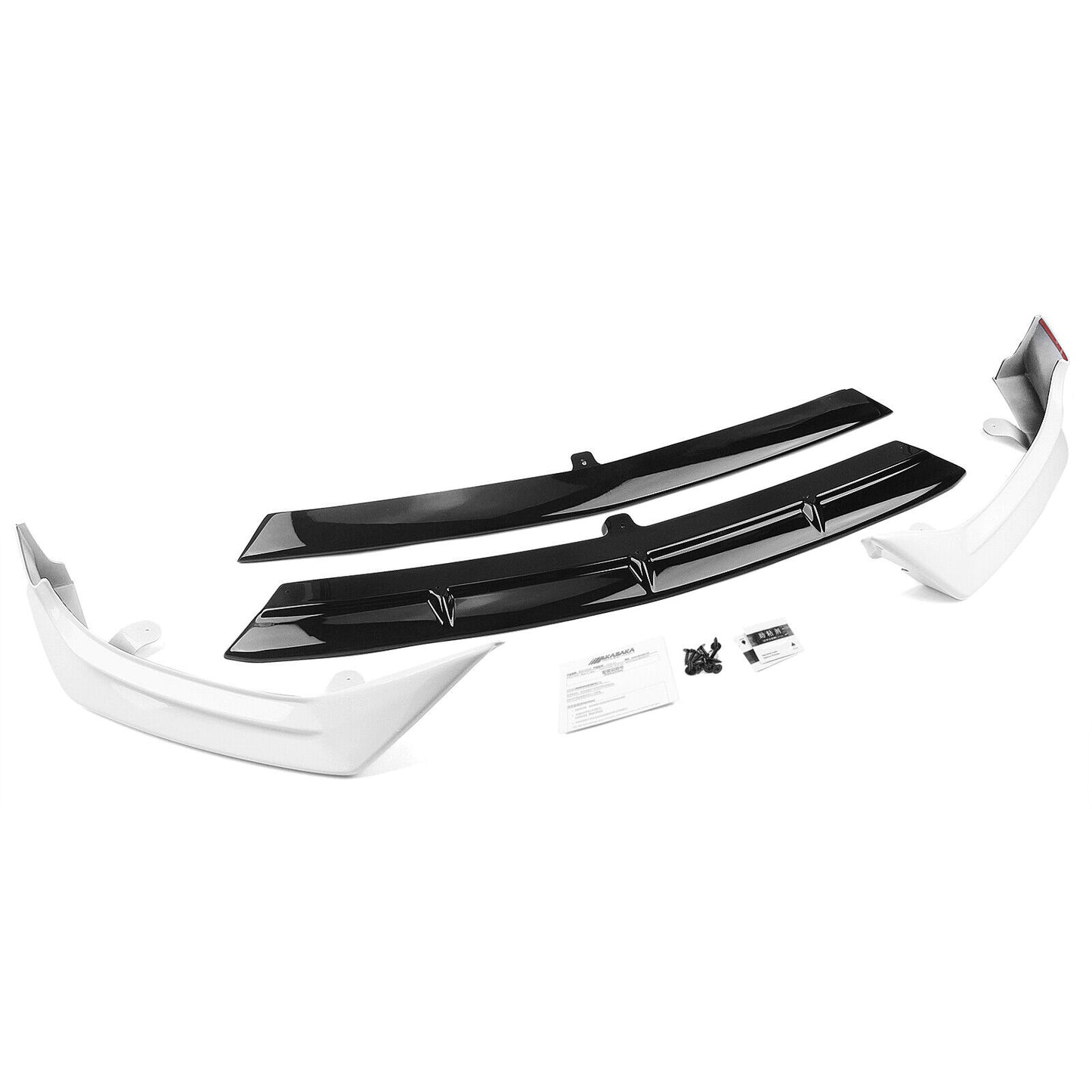 Front Bumper Spoiler Side Cover For Benz C Class W206 Sport 2022-23 Black+White