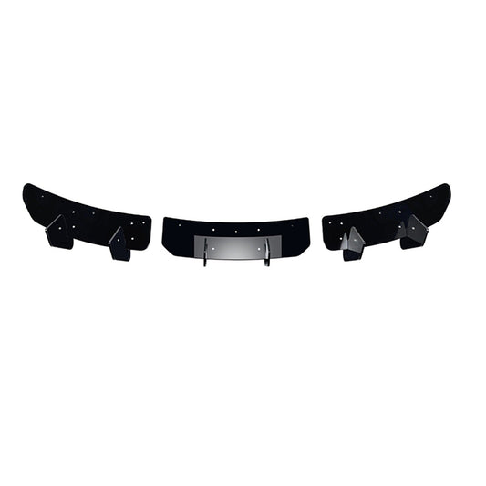 Car Rear Bumper Diffuser Lip Trim Kit For Tesla Model 3 2023-2024 Glossy Black