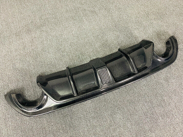 Car Front Splitter Lip+Rear Bumper Diffuser Kit For Infiniti Q50 2014-2017 Sport