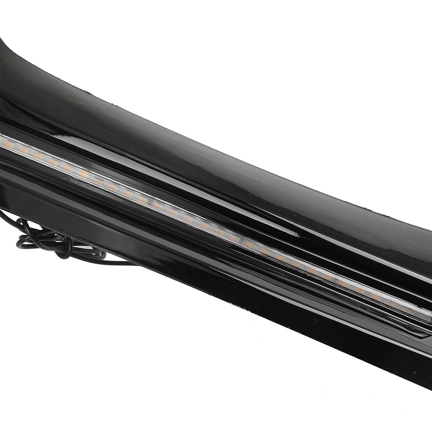 Front Bumper Spoiler Lip W/Light For Honda Civic SI 2/4 Door Hatchback 2017-2021