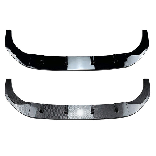 Car Front Bumper Spoiler Lip For Volkswagen Golf 8 MK8 GTI Rline 2020-23 Carbon Fiber