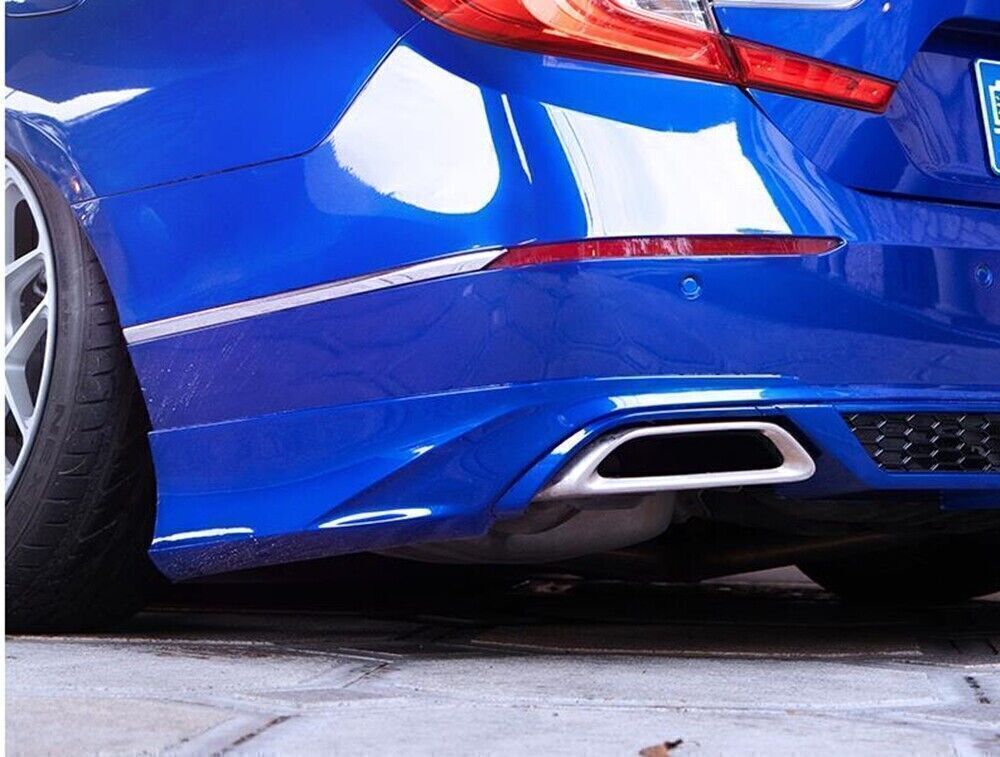 Blue Rear Bumper Diffuser Side Corner Spats Kit For Honda Accord 10th Gen 18-22